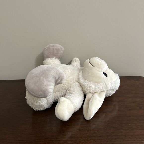 Silver One Lamb Plush Sheep Smiling Easter 8" - Picture 7 of 8
